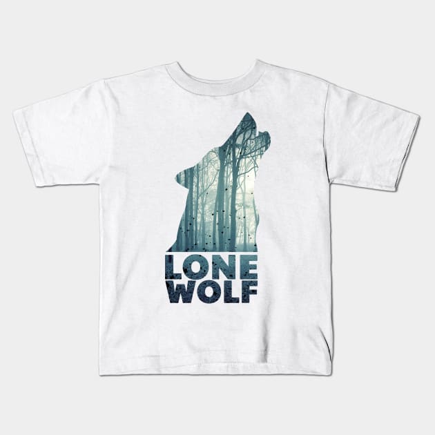 lone wolves Kids T-Shirt by Boss creative